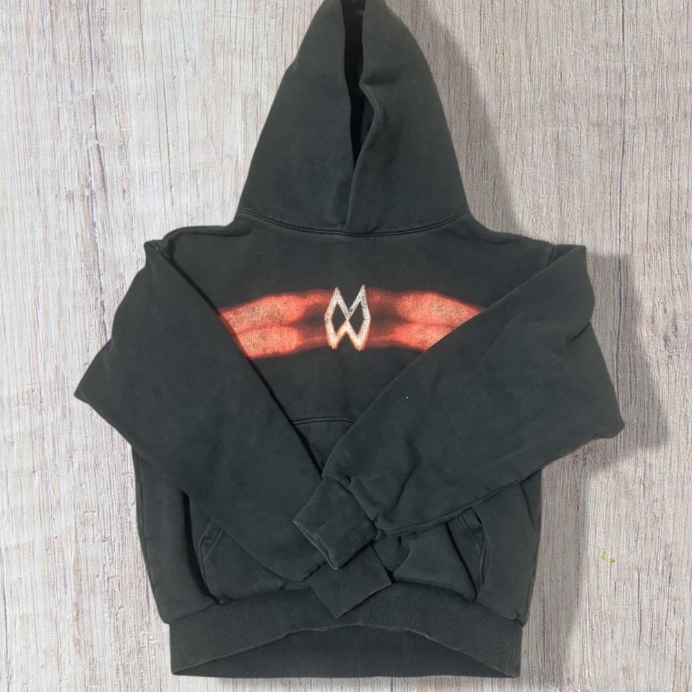 Black morgan wallen blurry photo hoodie